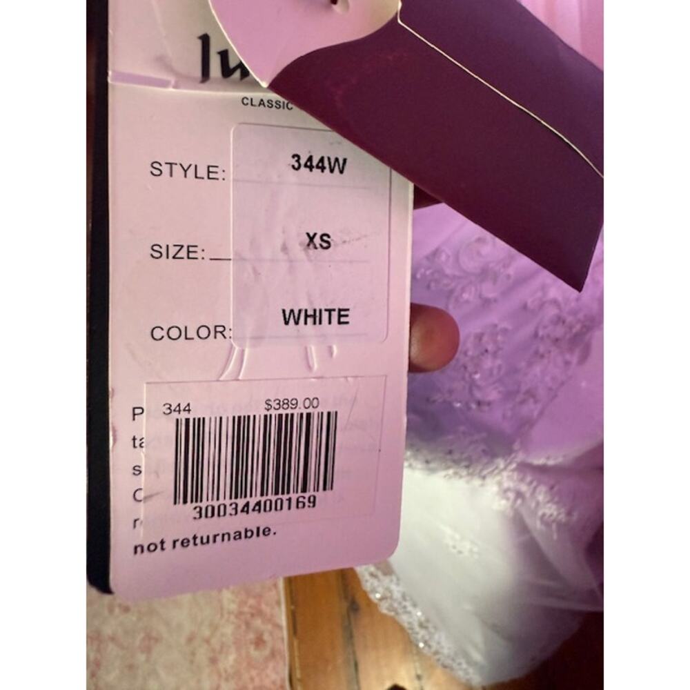 JULIET MERMAID STRAPLESS WEDDING DRESS SIZE XSMALL NWT - Picture 5 of 9